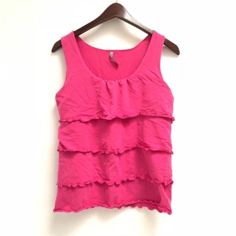 Pink Hanna Andersson ruffled tank size Small /0426